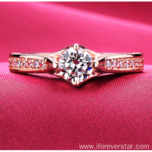 Moissanite 18k Wedding Ring Engagement